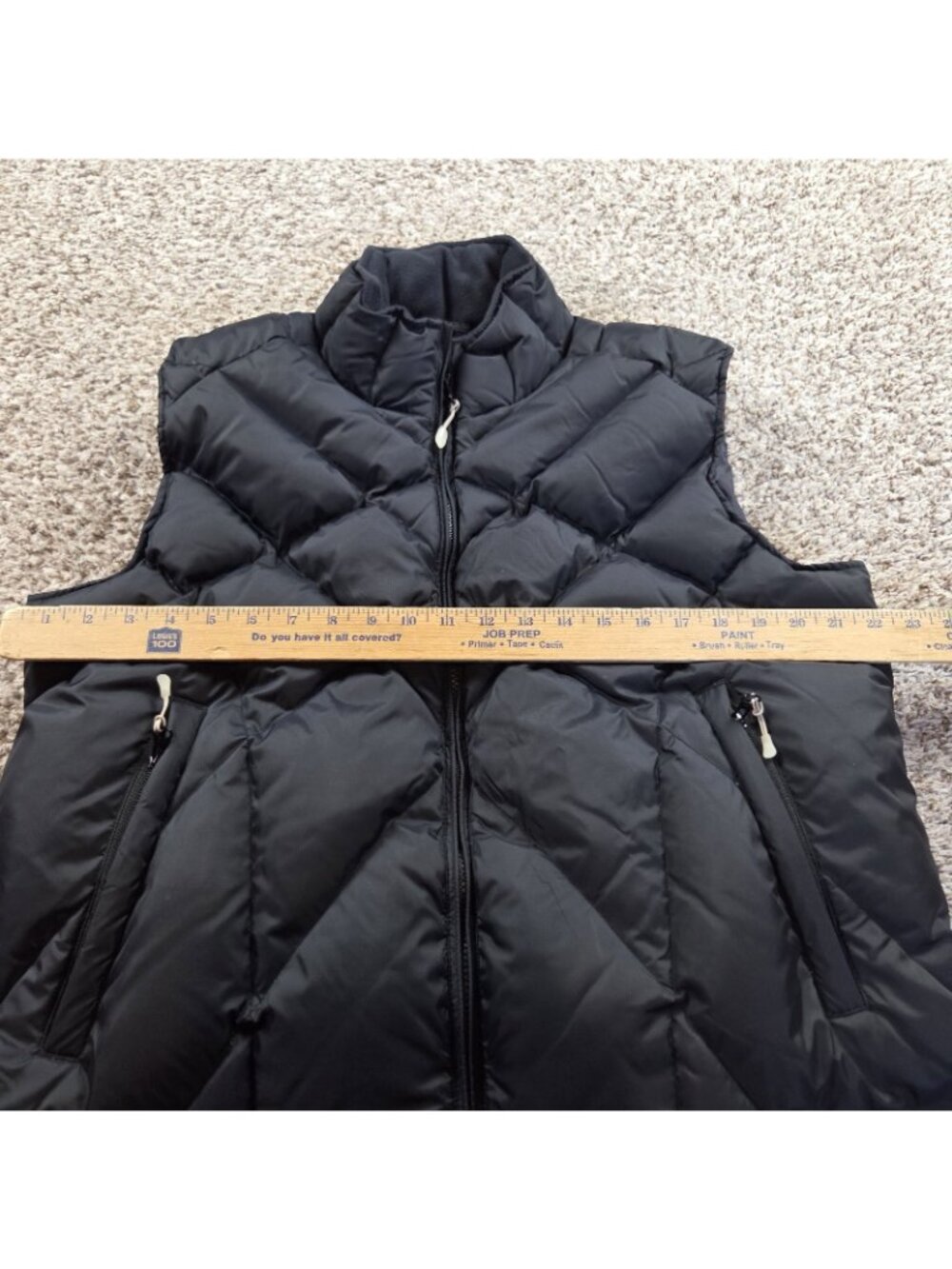 Cabelas Goose Down Puffer Vest Womens XL Quilted Full-Zip - Picture 4 of 8